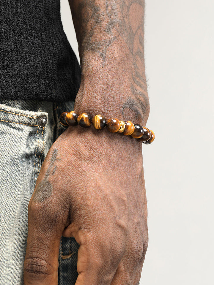 Round Tiger's Eye Bracelet