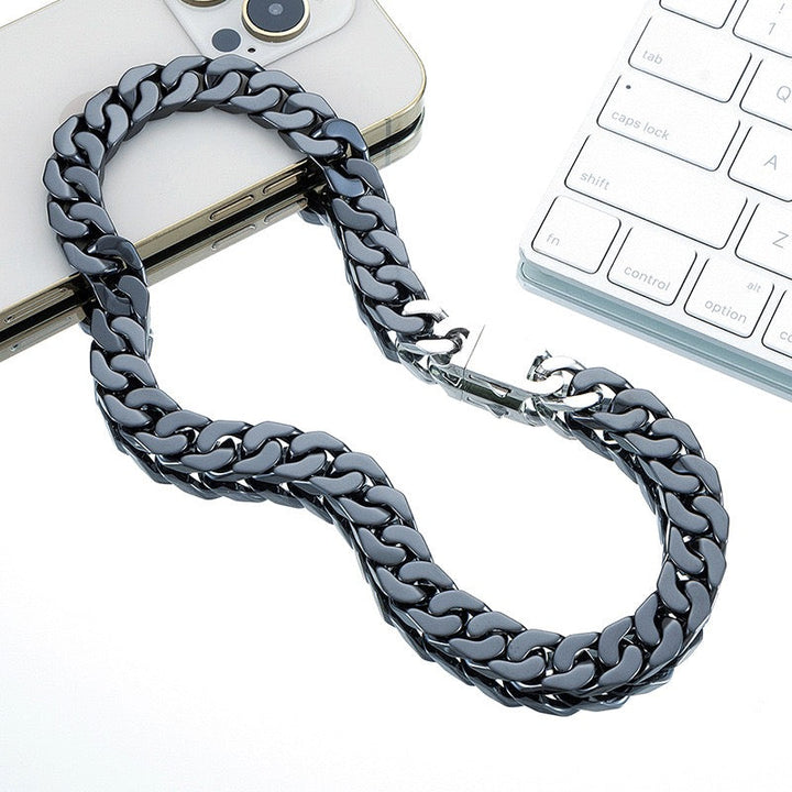 Chunky Cuban Ceramic Bracelet