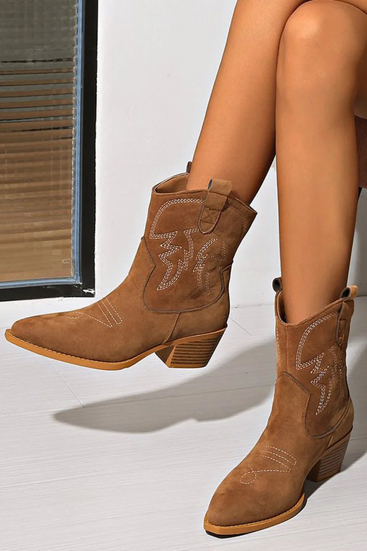 Kira | Chic Western Ankle Boots