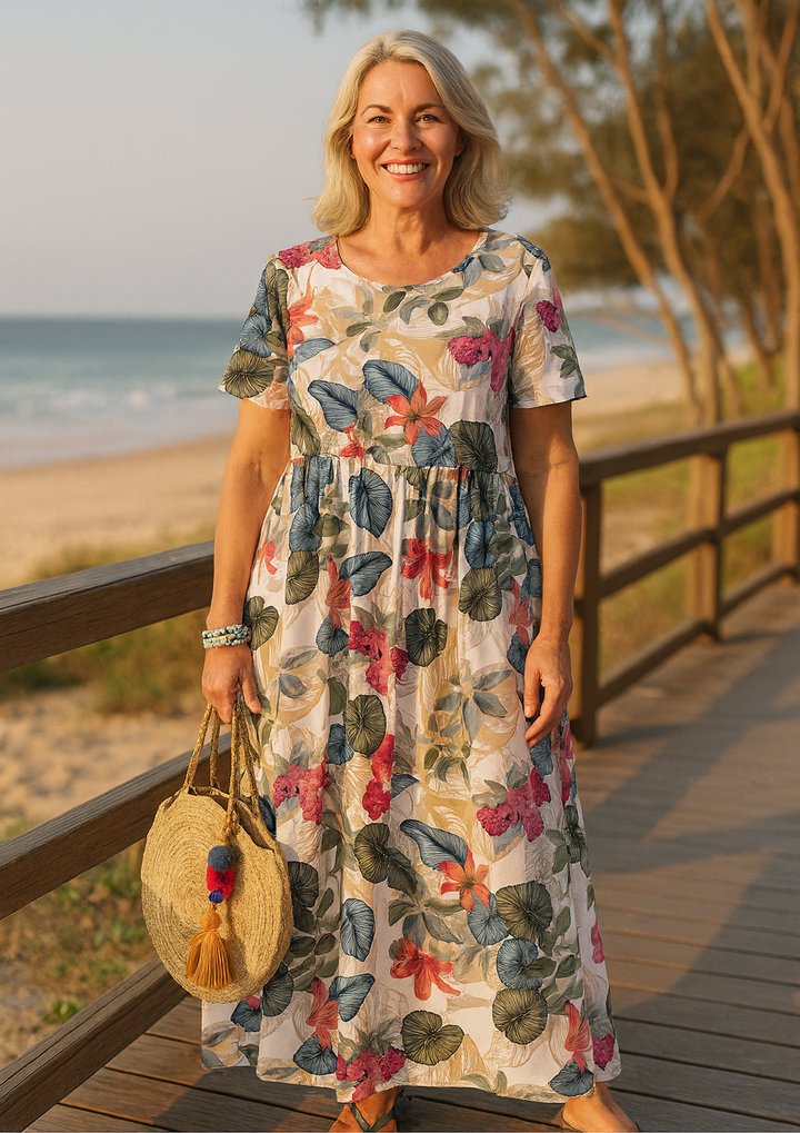 Masie™ | Breezy Floral Maxi Dress