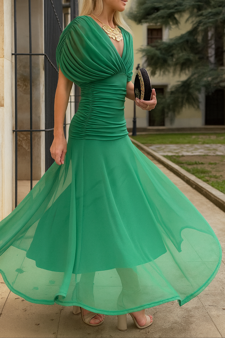 Women's Elegant Mesh Boutonniere Dress