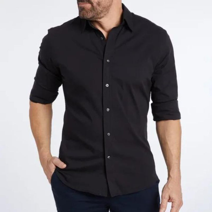 Leo Crease-resistant Zip-up Shirt