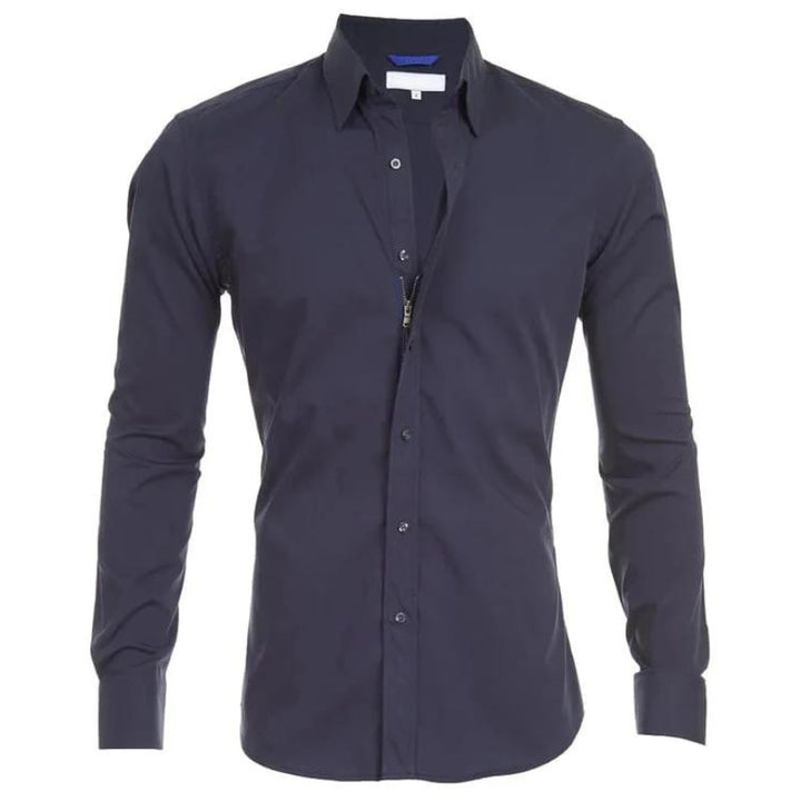 Leo Crease-resistant Zip-up Shirt