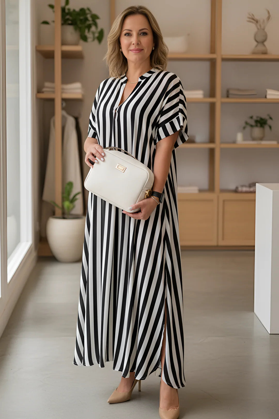 AMÉLIE – STRIPED MAXI DRESS